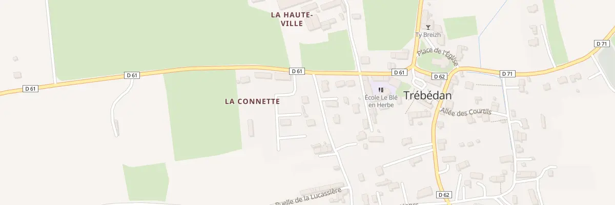 Plan du 2 Rue de la Poulcoulière à Trébédan