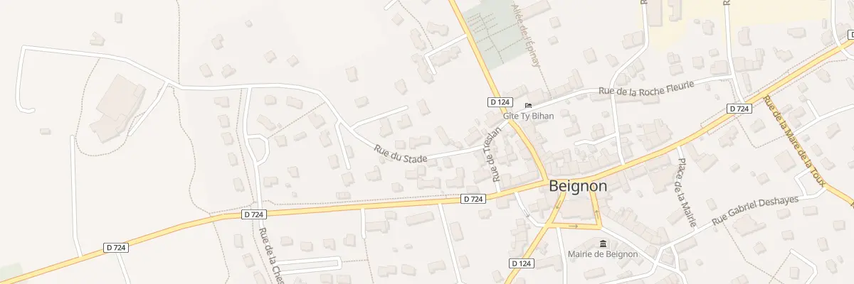 Plan du 8 Rue du Stade à Beignon