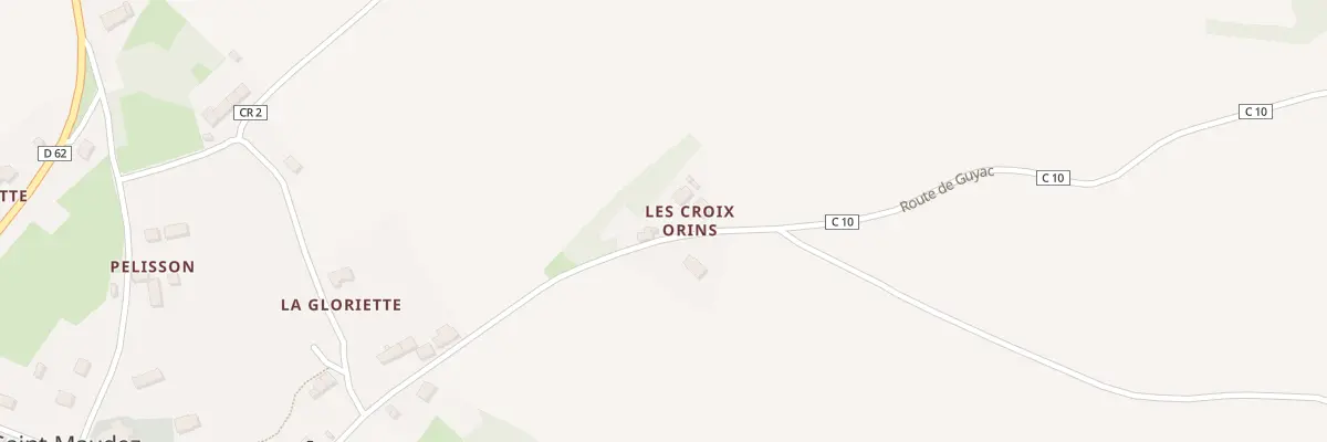 Plan du 1 Les Croix Orins à Saint-Maudez