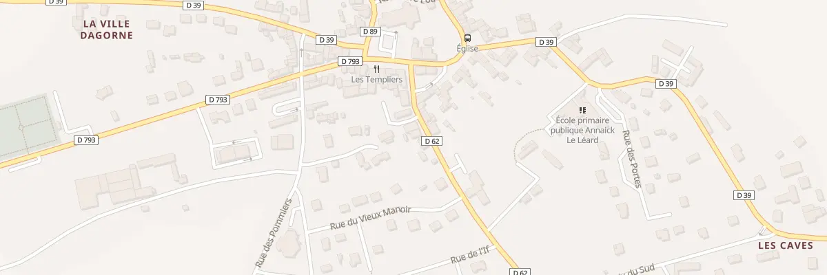 Plan du 8 Rue de la Fontaine de l’Osier à Yvignac-la-Tour
