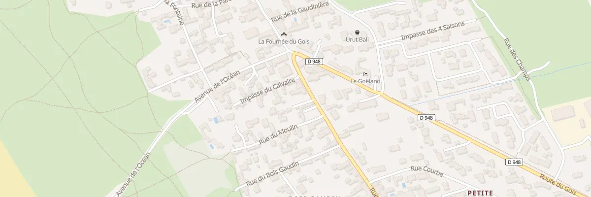 Plan du 16 Rue de la Poste à Barbâtre