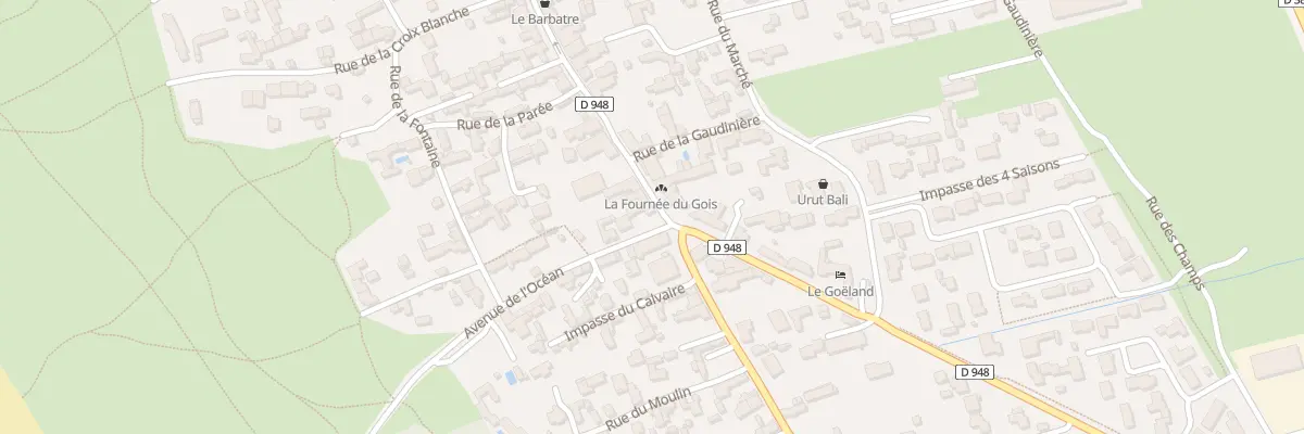 Plan du 2 Av de l’Océan à Barbâtre