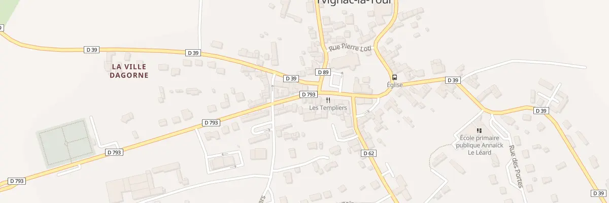 Plan du 1 Rue Duguesclin à Yvignac-la-Tour