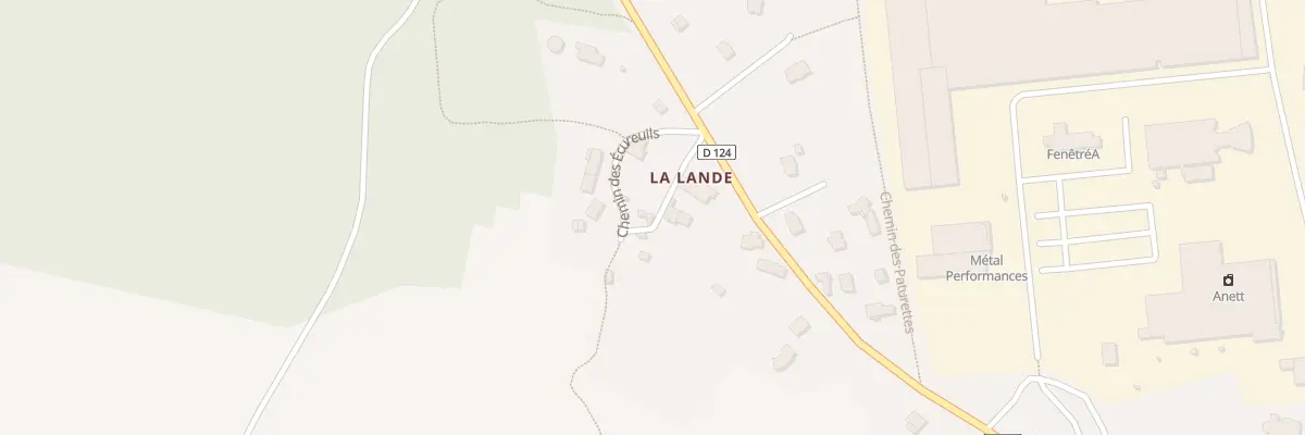 Plan du 5008 La Lande à Beignon