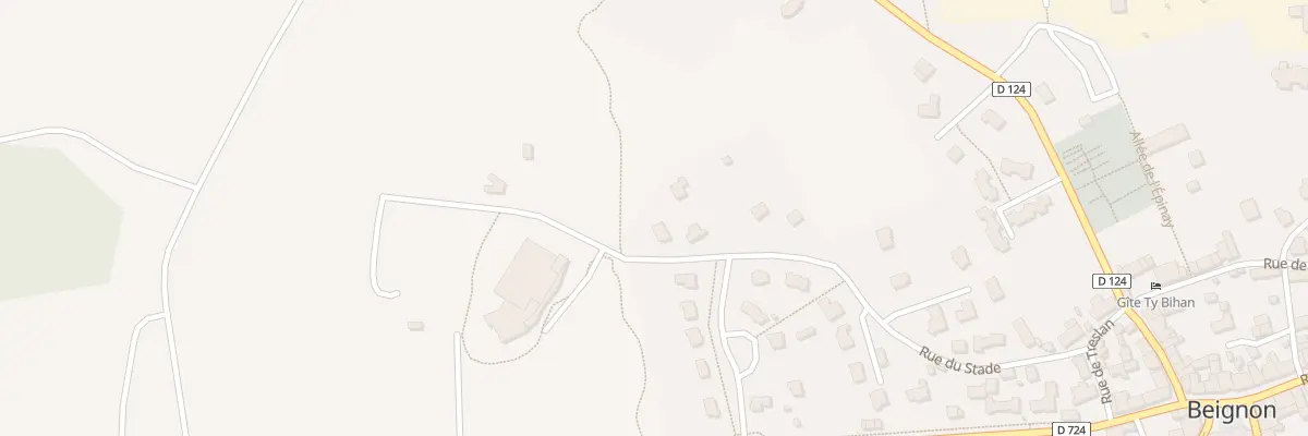 Plan du 26 Rue du Stade à Beignon