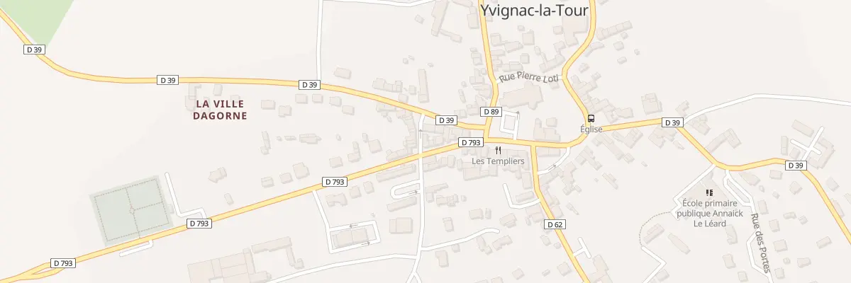 Plan du 12 Rue Duguesclin à Yvignac-la-Tour