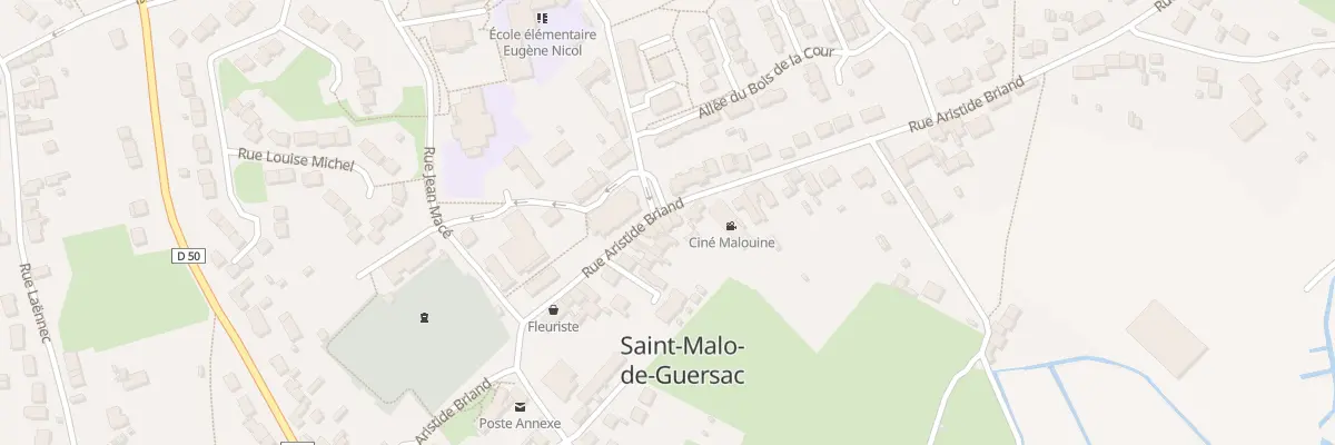 Plan du 34 Rue Aristide Briand à Saint-Malo-de-Guersac