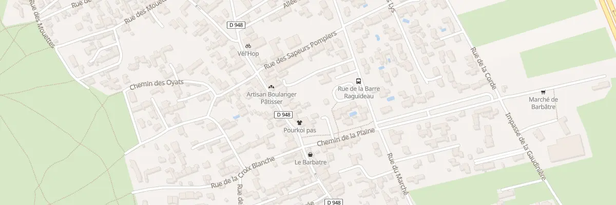 Plan du 29 Rue du Centre à Barbâtre