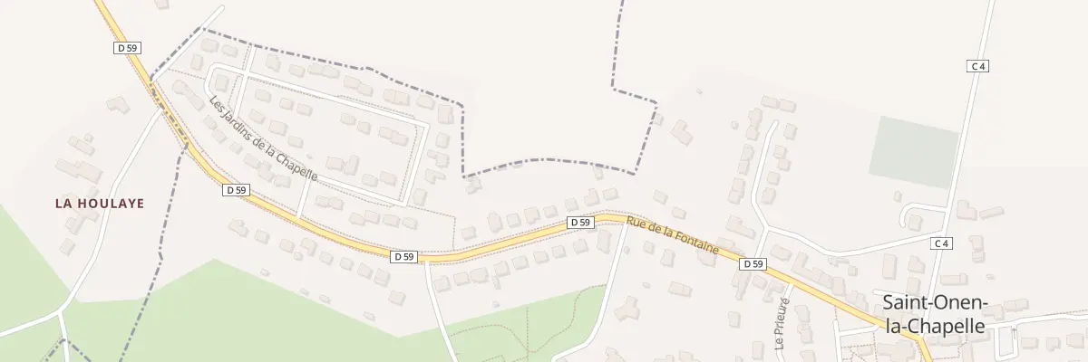 Plan du 38 Rue de la Fontaine à Saint-Onen-la-Chapelle