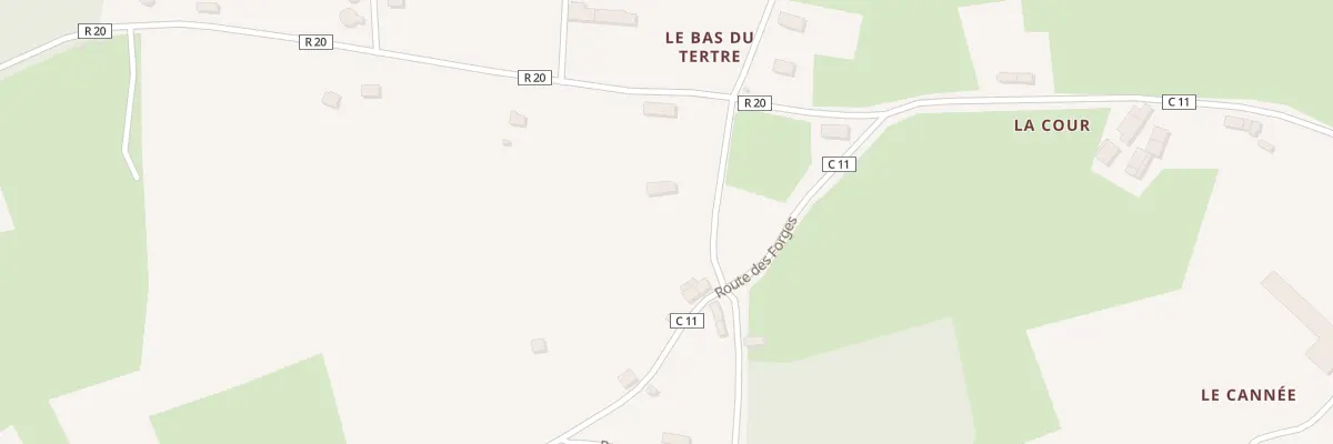 Plan du 5789 Le Cannee à Paimpont