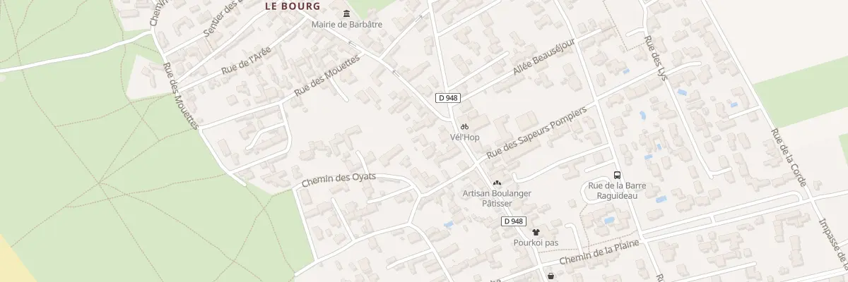 Plan du 4 Rue du Centre à Barbâtre