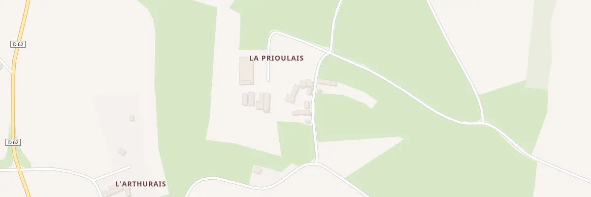 Plan du 5 La Prioulais à Créhen