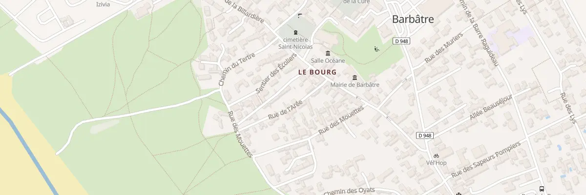 Plan du 12 Rue de l’Arée à Barbâtre