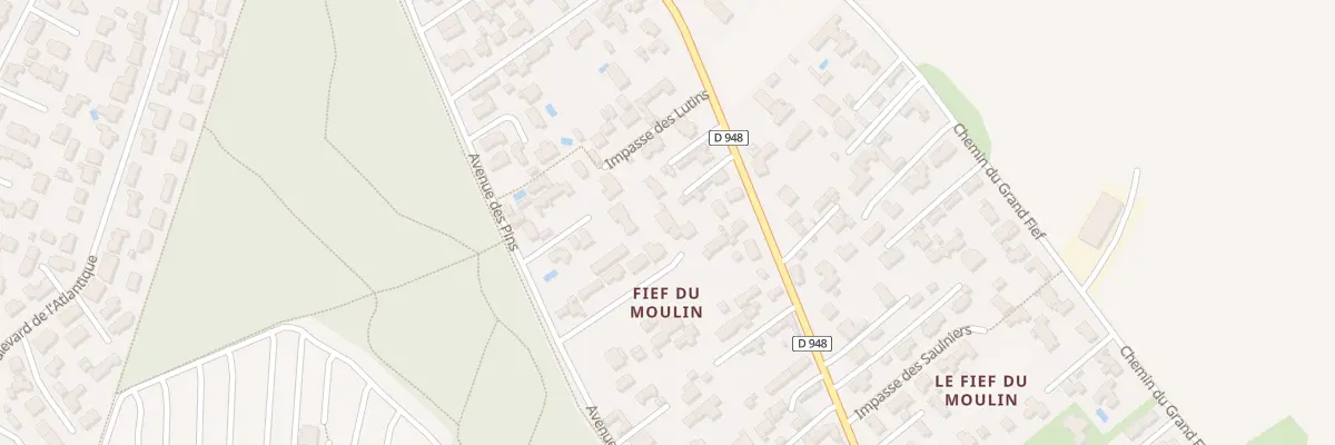 Plan du 77 Rue du Fief du moulin à Barbâtre