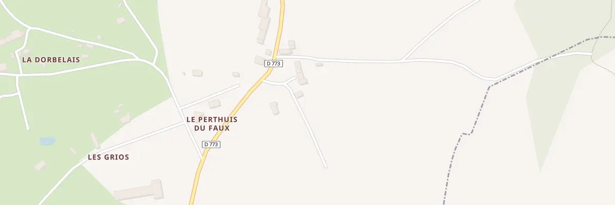 Plan du 5367 Le Pertuis du Faux à Concoret