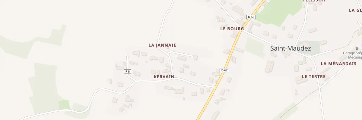 Plan de Kervain à Saint-Maudez