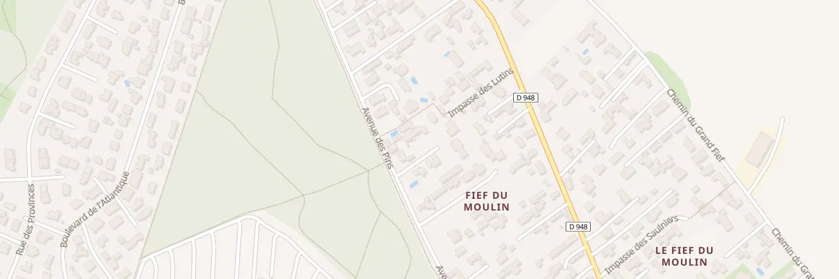 Plan du 88 Av des Pins à Barbâtre
