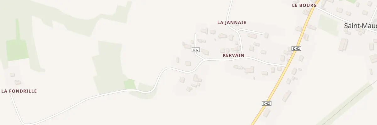 Plan du 14 Kervain à Saint-Maudez