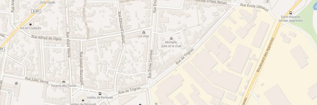 Plan du 10 Rue Emile Combes à Saint-Nazaire
