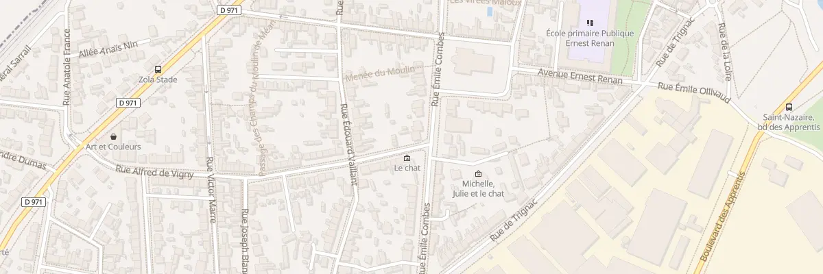 Plan du 25 Rue Emile Combes à Saint-Nazaire