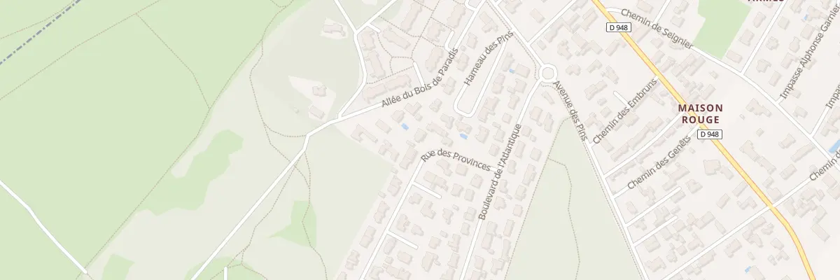 Plan du 6 Rue des Provinces à Barbâtre