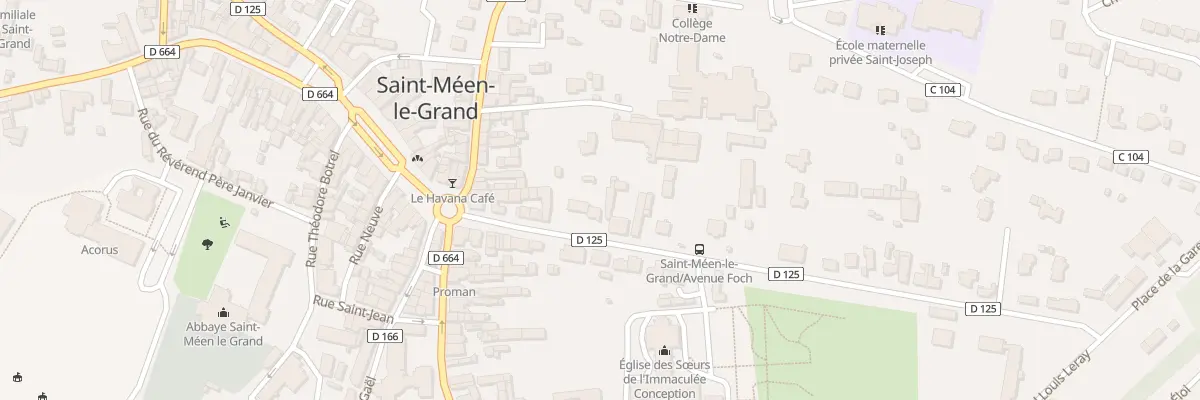 Plan du 13 Av du Marechal Foch à Saint-Méen-le-Grand