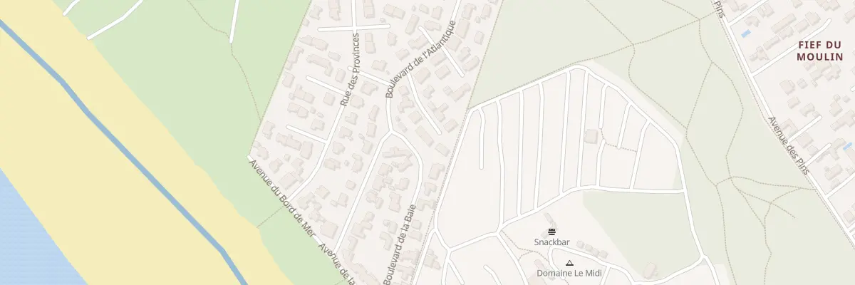Plan du 9 Bd de la Baie à Barbâtre