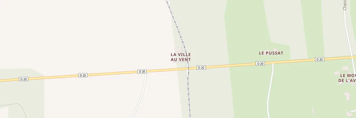 Plan du 2 La Ville au Vent à Béganne