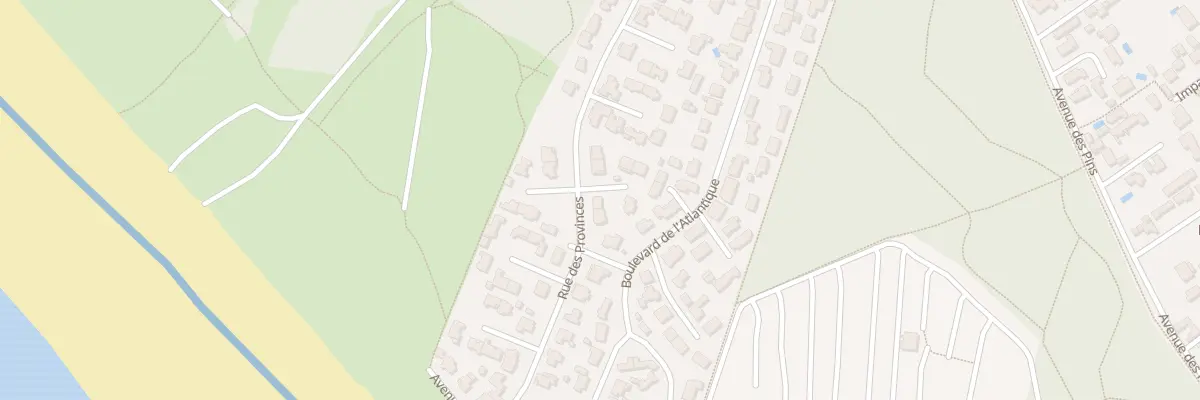 Plan du 25 Rue des Provinces à Barbâtre
