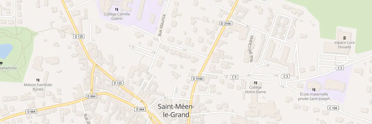 Plan du 10 Rue du Docteur de Tersannes à Saint-Méen-le-Grand