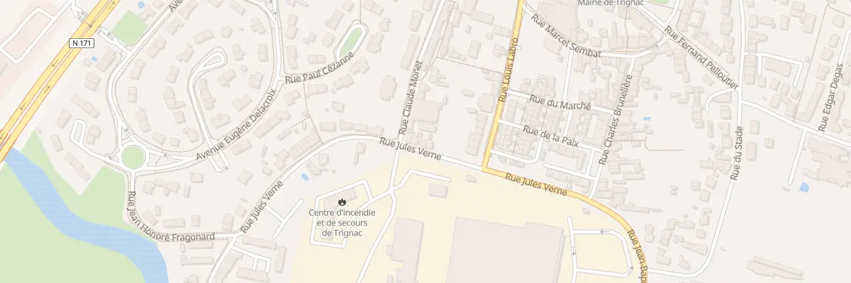 Plan du 14 Rue Jules Verne à Trignac