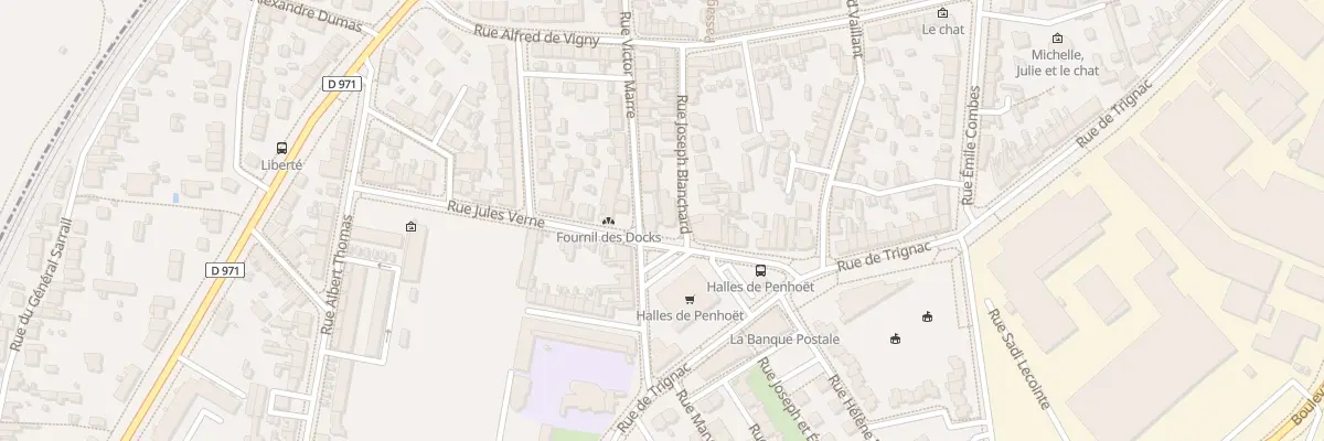 Plan du 22 Rue Jules Verne à Saint-Nazaire