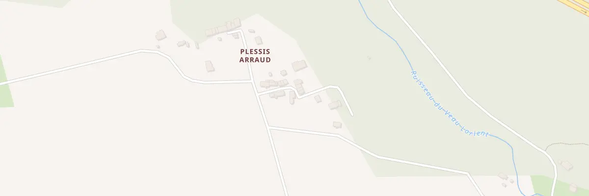 Plan du 12 Plessis Arraud à Porcaro