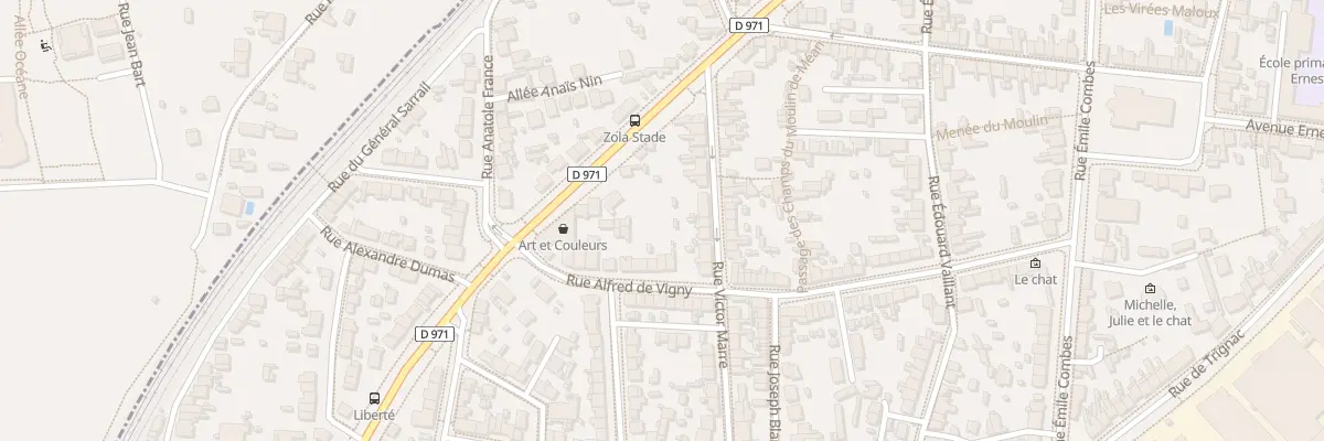 Plan du 8 Rue Alfred de Vigny à Saint-Nazaire
