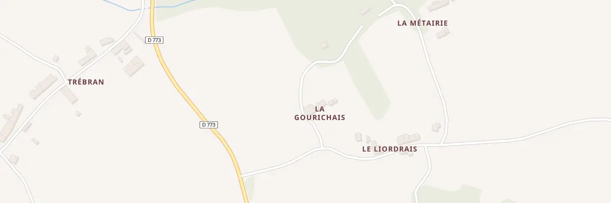 Plan du 5054 La Gourichais à Concoret