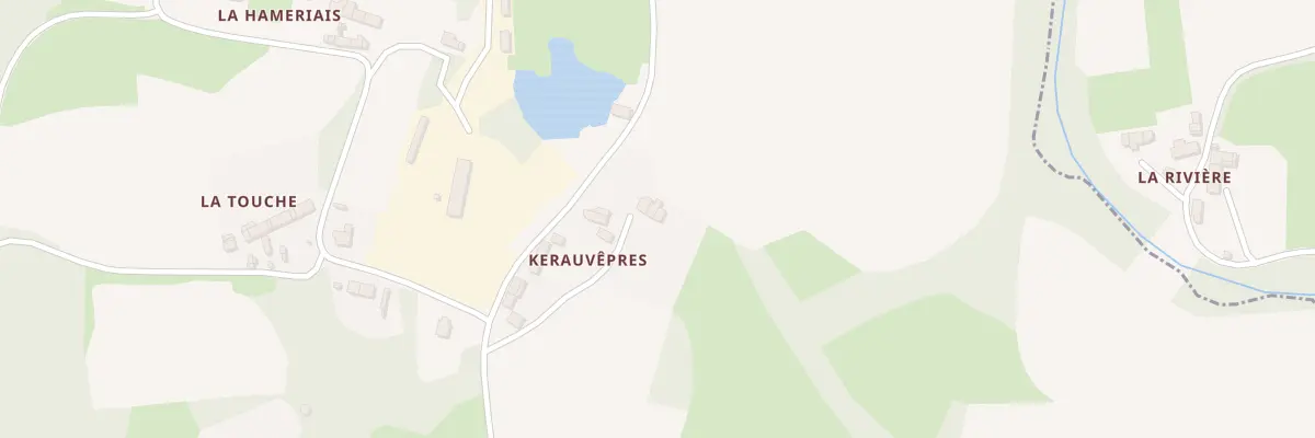 Plan du 3 Kerauvepres à Languédias