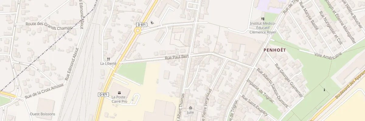 Plan du 25 Rue Paul Bert à Saint-Nazaire