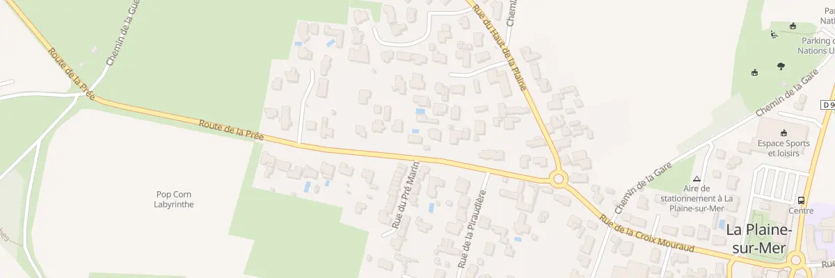 Plan du 14 Rte de la Prée à La Plaine-sur-Mer