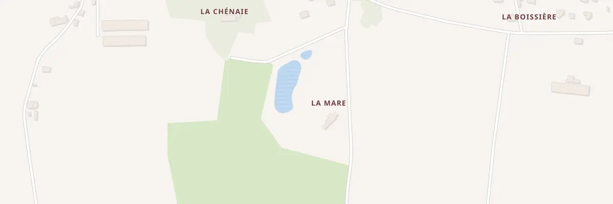 Plan du 5861 La Mare à Peillac