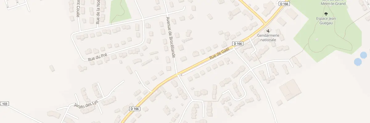 Plan du 44 Rue de Gaël à Saint-Méen-le-Grand