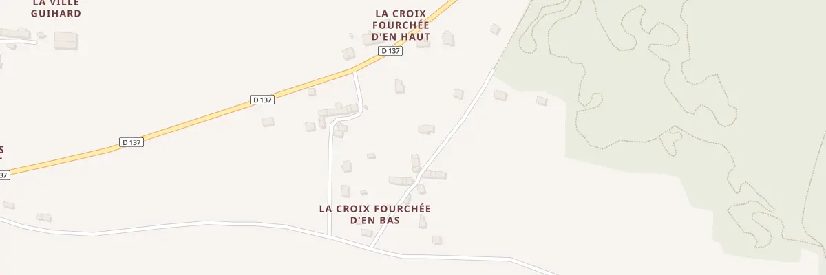 Plan du 29 Croix Fourchee aux Fougerêts