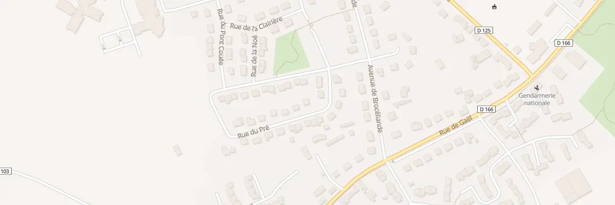 Plan du 6 Rue du Pré à Saint-Méen-le-Grand