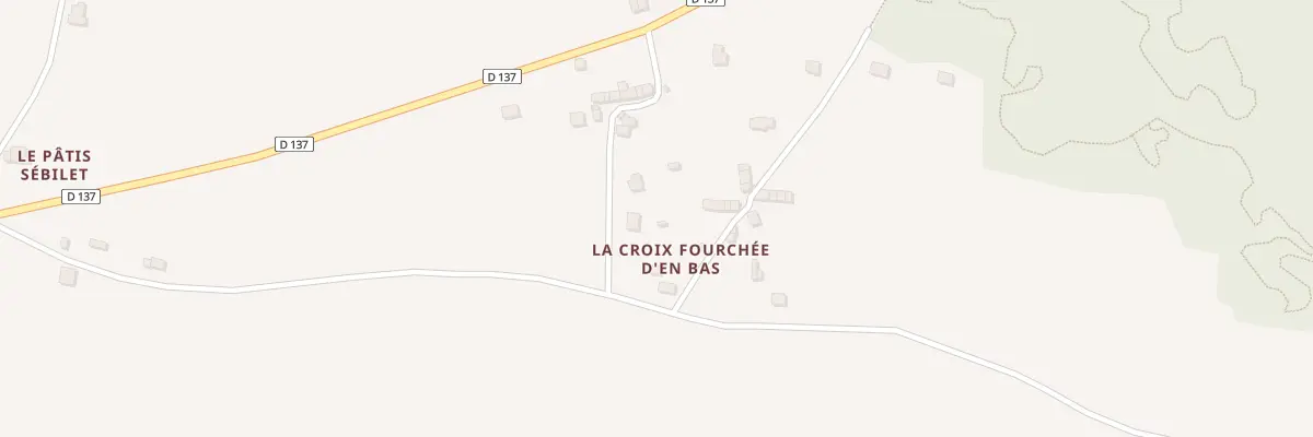 Plan du 2 Croix Fourchee aux Fougerêts