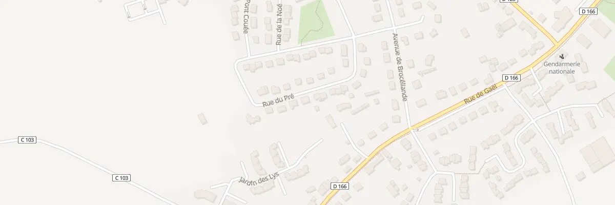 Plan du 19 Rue du Pré à Saint-Méen-le-Grand