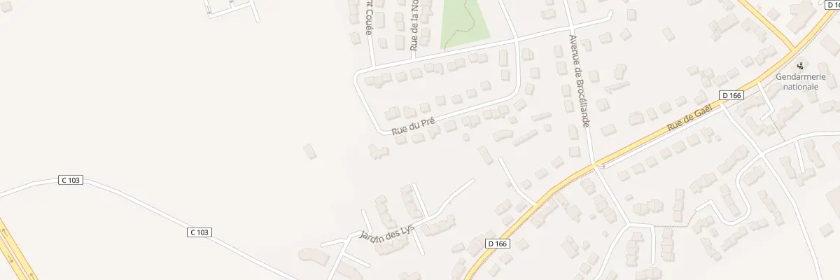 Plan du 23 Rue du Pré à Saint-Méen-le-Grand