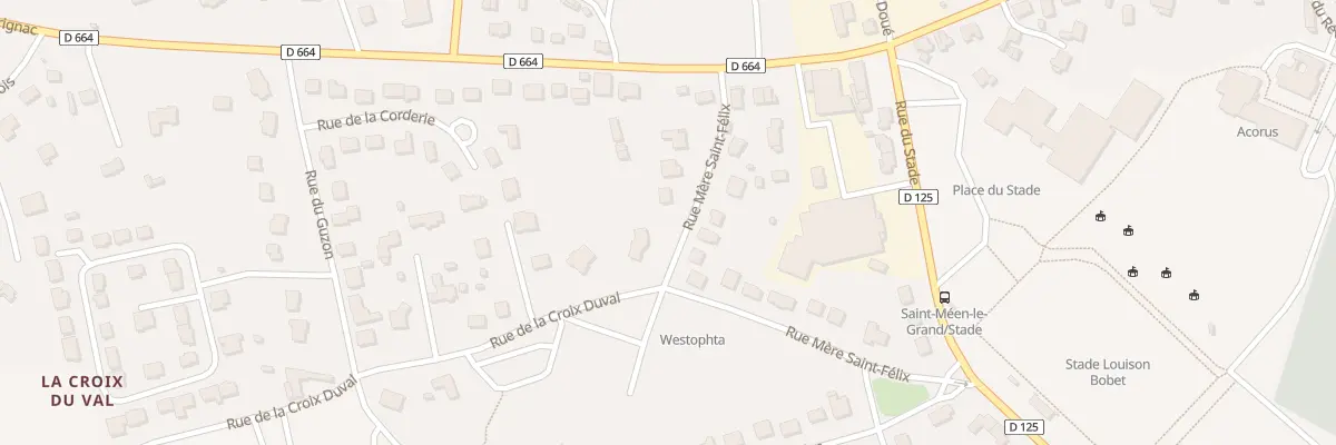 Plan du 17 Rue Mere Saint Felix à Saint-Méen-le-Grand