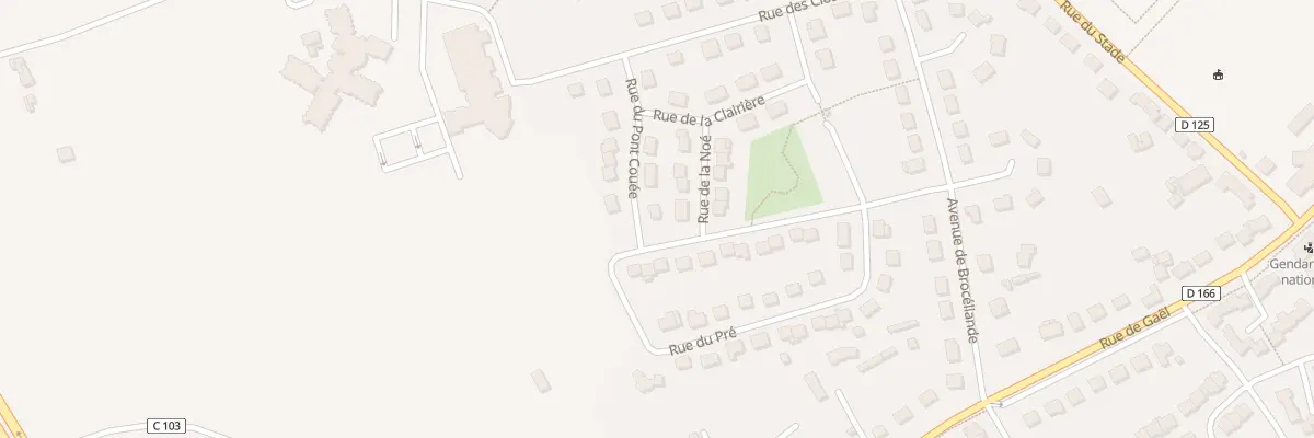 Plan du 7 Rue du Pont Couée à Saint-Méen-le-Grand