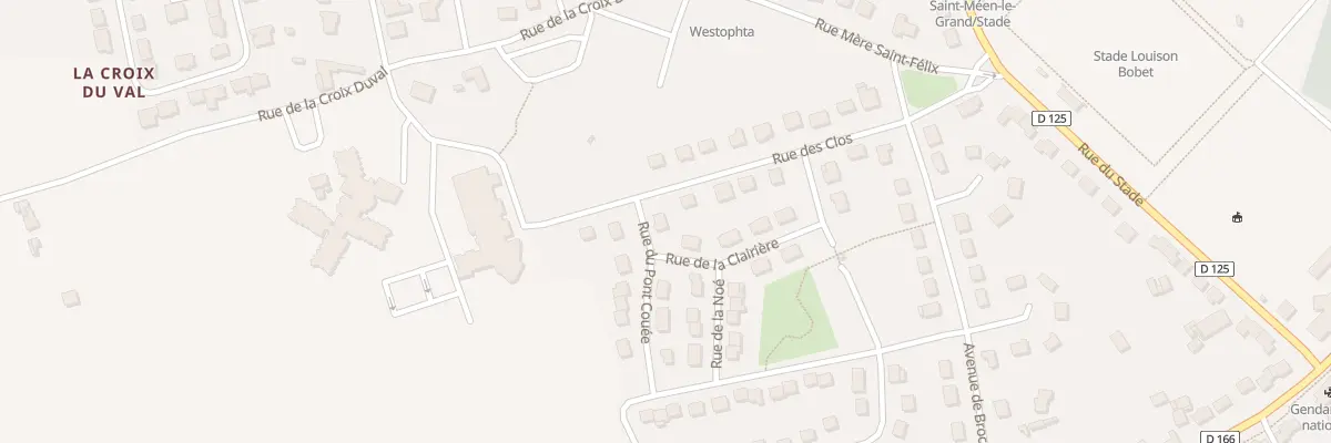 Plan du 1 Rue du Pont Couée à Saint-Méen-le-Grand