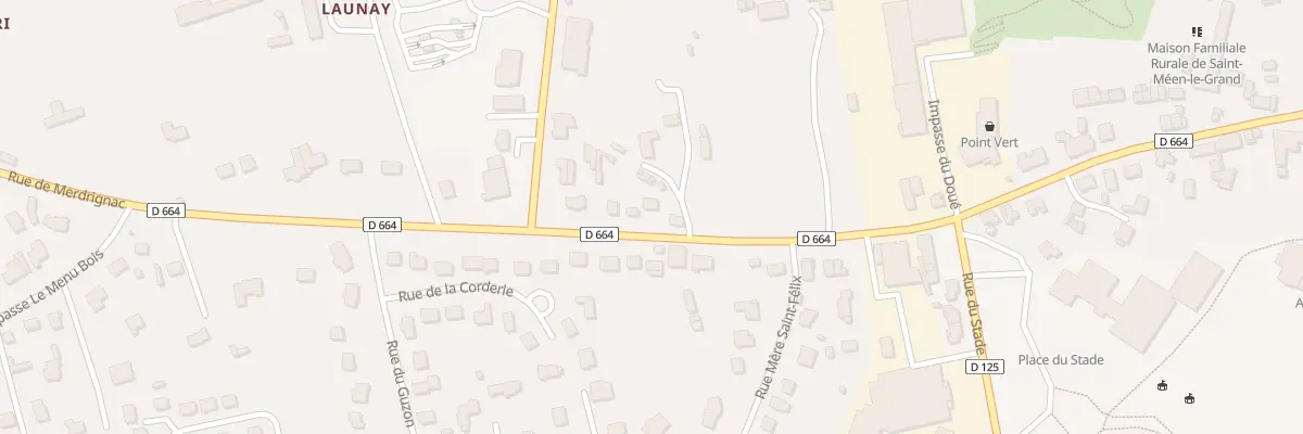Plan du 84 Rue de Merdrignac à Saint-Méen-le-Grand