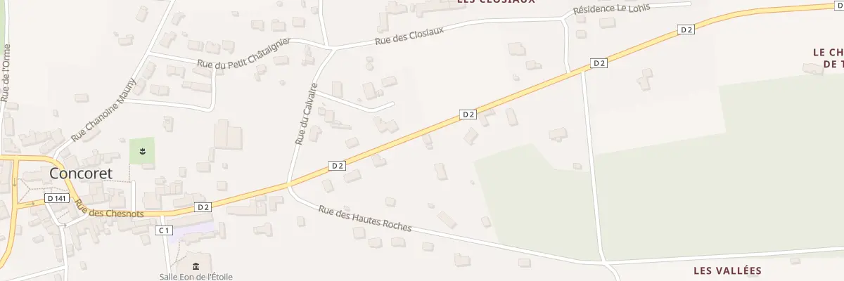 Plan du 5274 Rue de Paimpont à Concoret